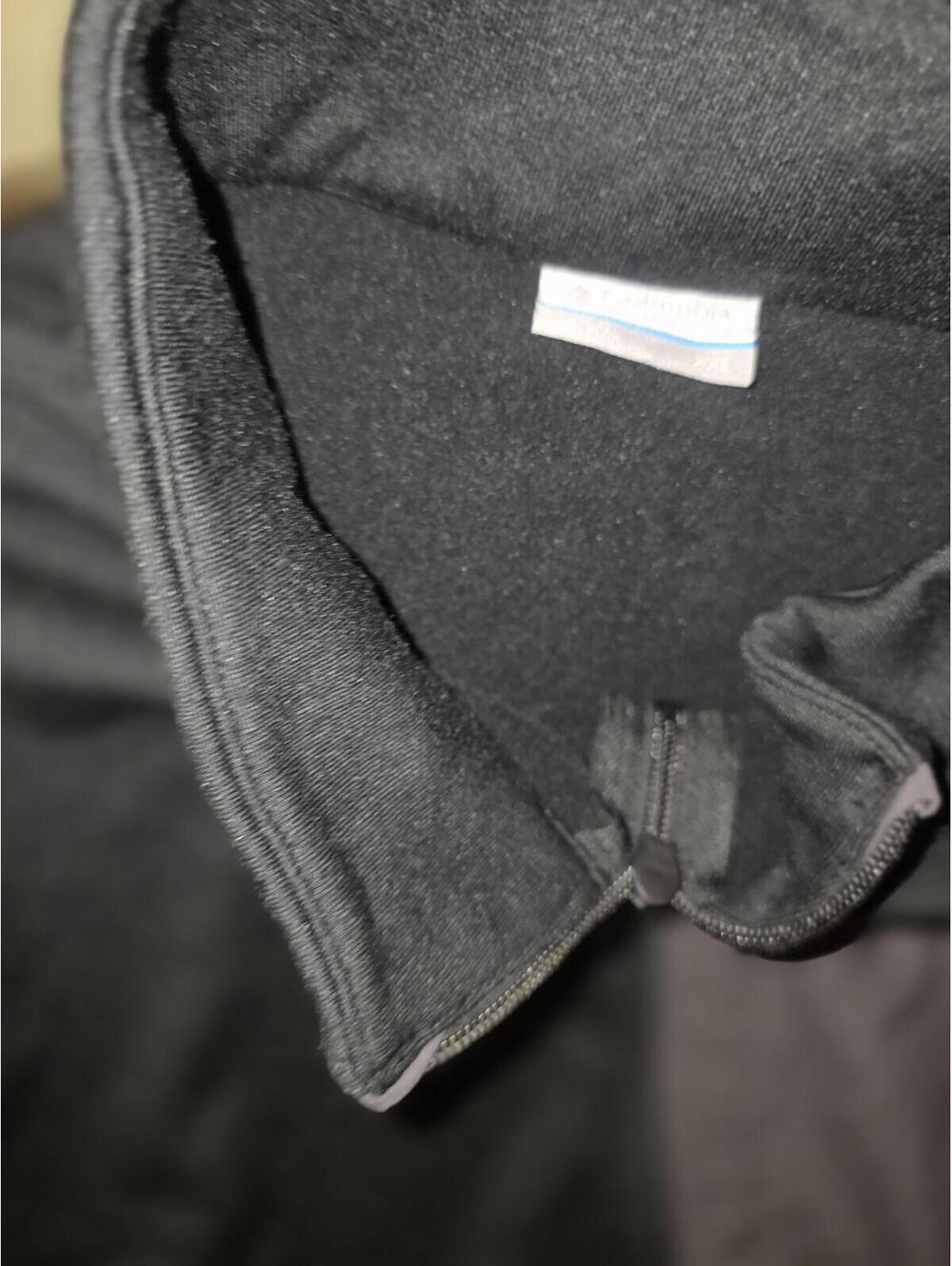 Columbia Men’s XXL 1/4 Zip Fleece Pullover Dark Navy Gray Pocket Outdoor Jacket - Picture 6 of 11